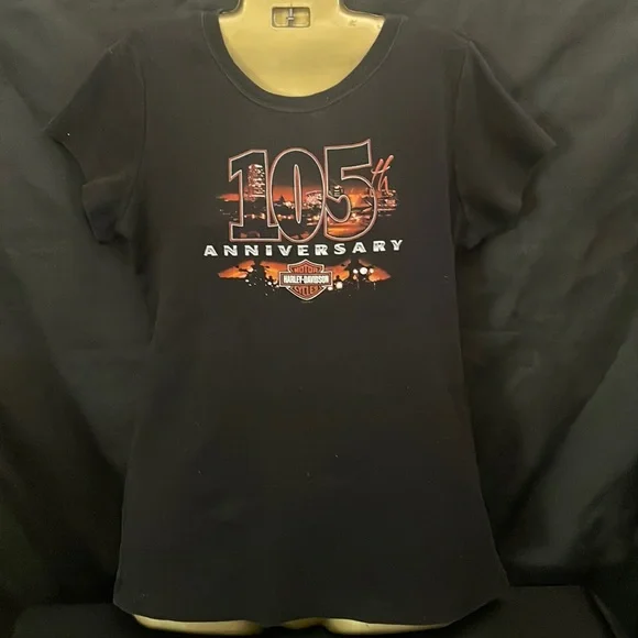Harley-Davidson | Tops | Harley Davidson 5th Anniversary Black T